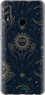 2D пластиковый чехол Celestial Harmony: Sun & Moon Gold Mystic Pattern для Huawei Honor 10 Lite - 6778t-1618 изображение 