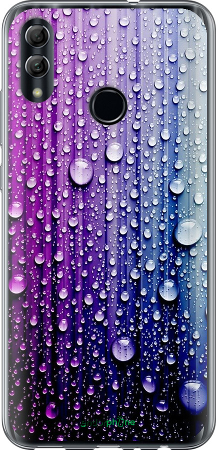 

Силіконовий чохол "Краплини води" для Huawei Honor 10 Lite, Синій