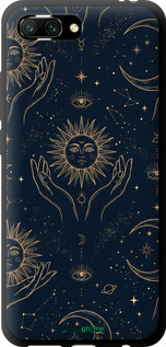 TPU чехол Celestial Harmony: Sun & Moon Gold Mystic Pattern для Huawei Honor 10 - 6778b-1496 изображение 