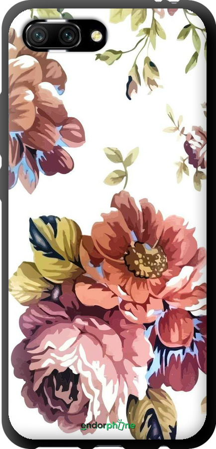 TPU чехол Vintage flowers для Huawei Honor 10 - 4333b-1496 изображение 