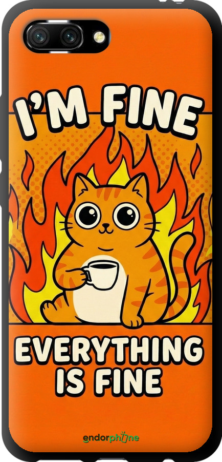 TPU чехол Funny Cat для Huawei Honor 10 - 6786b-1496 изображение 