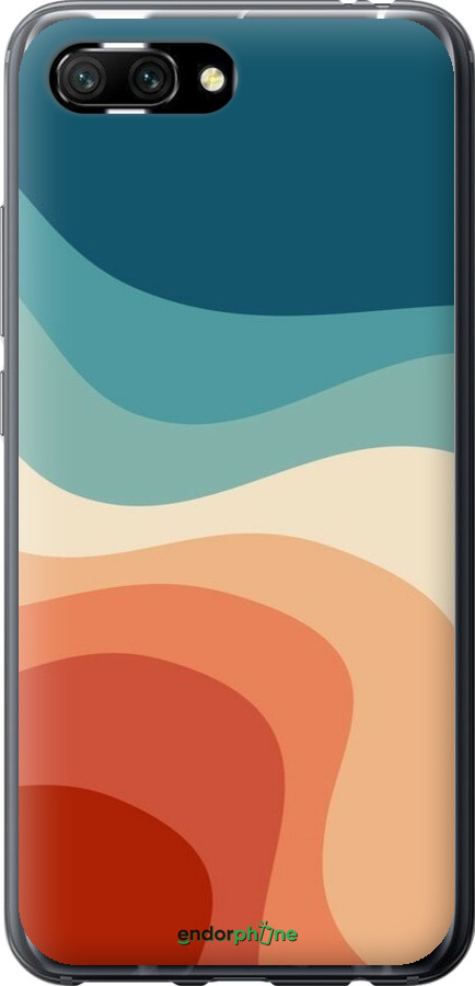 Силіконовий чехол У стилі ретро з хвилями для Huawei Honor 10 - 6531u-1496 изображение 