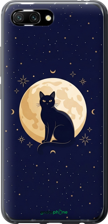 Силиконовый чехол Cute Cat Celestial/Witchy для Huawei Honor 10 - 6787u-1496 изображение 
