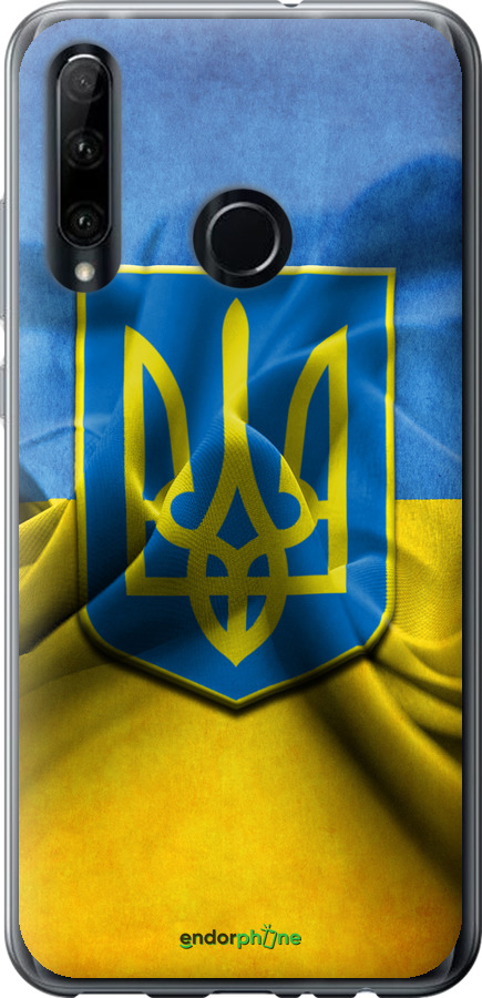 

Силіконовий чохол "Прапор та герб України" для Huawei Honor 20 Lite, Блакитний
