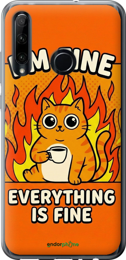 Силіконовий чехол Funny Cat для Huawei Honor 20 Lite - 6786u-1832 изображение 