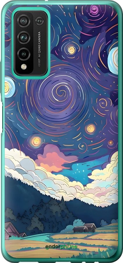 Силіконовий чехол Креативний арт для Huawei Honor 10X Lite - 6322u-2198 изображение 