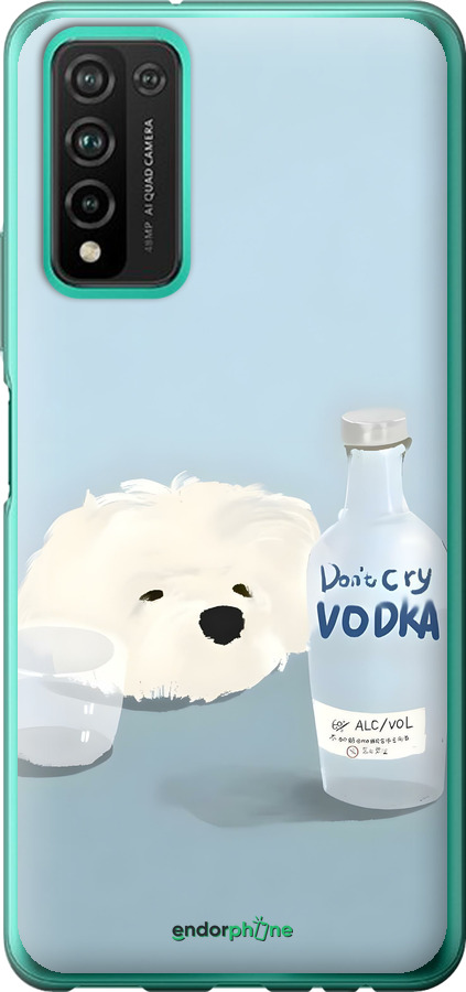 Силиконовый чехол Пес водка для Huawei Honor 10X Lite - 6368u-2198 изображение 