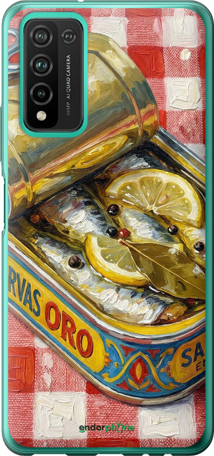 Силиконовый чехол Vintage Sardine Tin Phone для Huawei Honor 10X Lite - 6772u-2198 изображение 