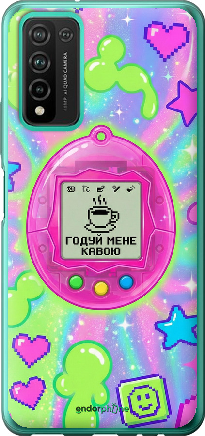 Силиконовый чехол Y2K Aesthetic Retro Pet: Годуй мене кавою для Huawei Honor 10X Lite - 6784u-2198 изображение 