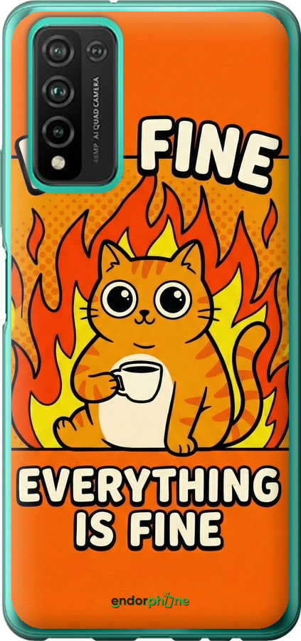 Силіконовий чехол Funny Cat для Huawei Honor 10X Lite - 6786u-2198 изображение 