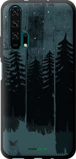 TPU чехол Лиса и ночной лес для Huawei Honor 20 Pro - 6481b-1702 изображение 