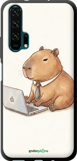 TPU чехол Funny Capybara CEO Working для Huawei Honor 20 Pro - 6777b-1702 изображение 