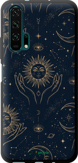 TPU чехол Celestial Harmony: Sun & Moon Gold Mystic Pattern для Huawei Honor 20 Pro - 6778b-1702 изображение 
