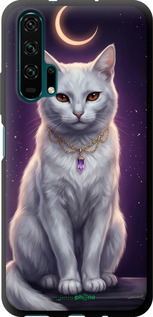 TPU чехол Mystic White Cat Gothic Dark Purple Gold для Huawei Honor 20 Pro - 6805b-1702 изображение 
