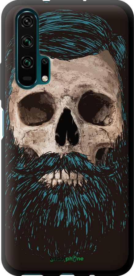TPU чехол Череп с бородой для Huawei Honor 20 Pro - 4102b-1702 изображение 