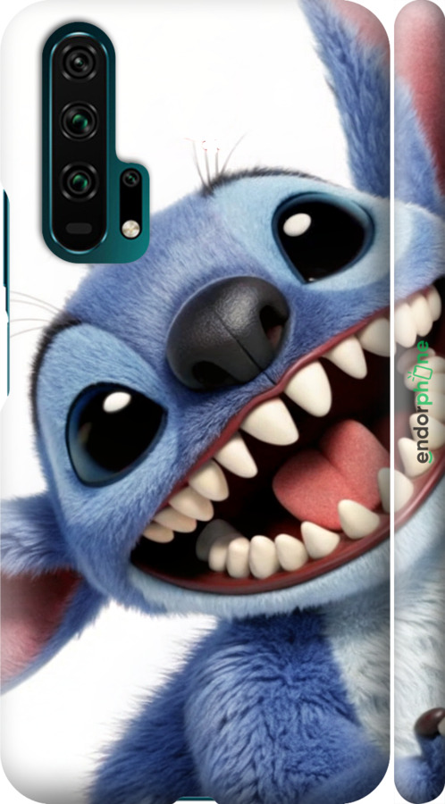 3D пластиковый матовый чехол Стич для Huawei Honor 20 Pro - 6684m-1702 изображение 