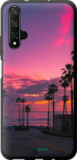 TPU чехол Пальмы для Huawei Nova 5T - 5873b-1833 изображение 