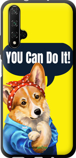TPU чехол чехол с корги You Can Do It для Huawei Honor 20 - 6184b-1697 изображение 