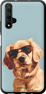 TPU чехол Пес в очках для Huawei Nova 5T - 6381b-1833 изображение 