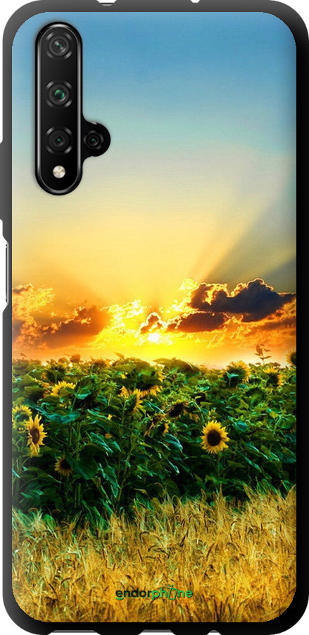 

TPU чорний чохол "Україна" для Huawei Honor 20