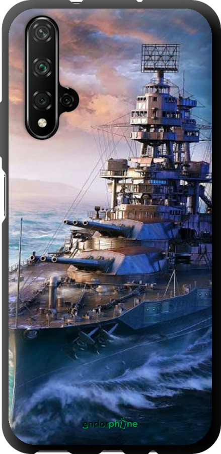 TPU чехол Военный корабль, world of tanks, wargaming для Huawei Honor 20 - 6461b-1697 изображение 