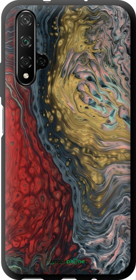 TPU чехол Із зображенням абстрактного живопису для Huawei Nova 5T - 6530b-1833 изображение 