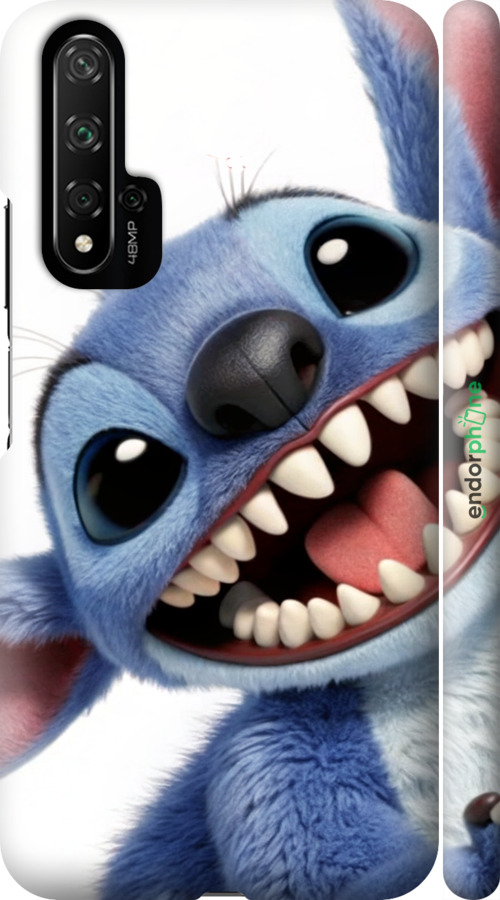 3D пластиковий матовий чехол Стіч для Huawei Honor 20 - 6684m-1697 изображение 