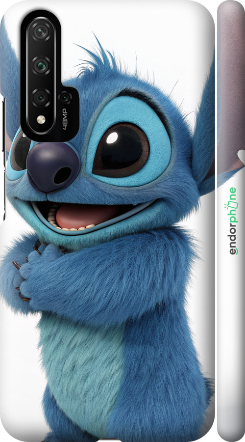 3D пластиковий матовий чехол Стіч 1 для Huawei Honor 20 - 6686m-1697 изображение 
