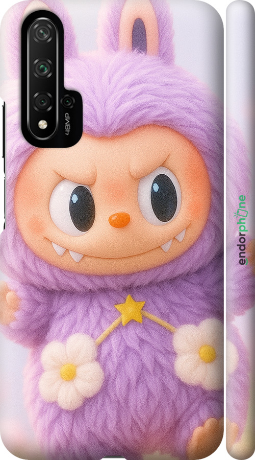 3D пластиковий матовий чехол Лабубу для Huawei Nova 5T - 6708m-1833 изображение 