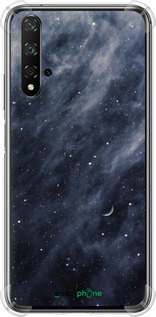 Силикон с усиленными углами чехол Голубые облака, Голубая луна для Huawei Nova 5T - 6398sp-1833 изображение 