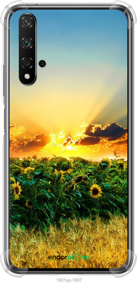 

Силіконовий протиударний с посиленими кутами чохол "Україна" для Huawei Honor 20