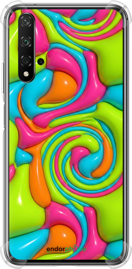 Силикон с усиленными углами чехол Y2K Jelly Dream для Huawei Nova 5T - 6780sp-1833 изображение 