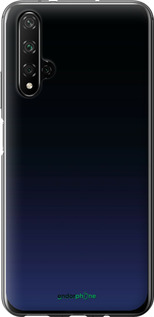 2D пластиковий чехол Градієнт у темно-синьому стилі для Huawei Nova 5T - 6542t-1833 изображение 