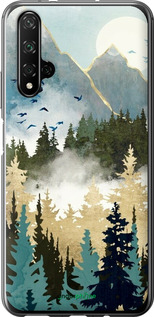 2D пластиковый чехол С изображением лесного пейзажа для Huawei Nova 5T - 6548t-1833 изображение 