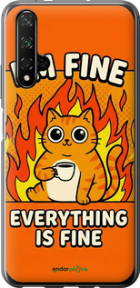 Силиконовый чехол 'Funny Cat' для Huawei Nova 5T изображение 3