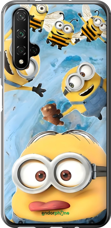 Силиконовый чехол Миньоны для Huawei Nova 5T - 6386u-1833 изображение 