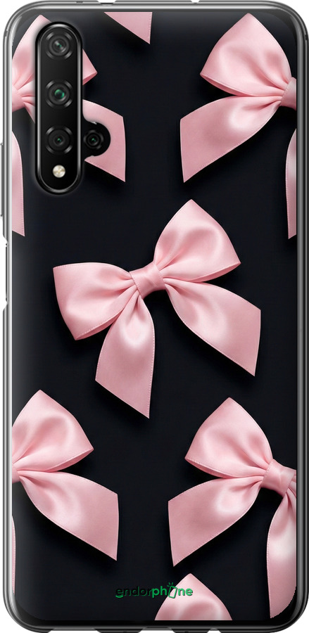 Силіконовий чехол Coquette Ribbons Dark Coquette для Huawei Nova 5T - 6767u-1833 изображение 