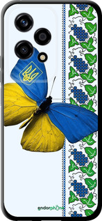 TPU чехол Желто-голубая бабочка для Huawei Honor 200 Lite - 1054b-3728 изображение 