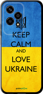 TPU чехол Keep calm and love Ukraine v2  для Huawei Honor 200 Lite - 1114b-3728 изображение 