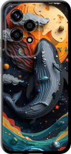 TPU чехол Кит у космосі для Huawei Honor 200 Lite - 6328b-3728 изображение 