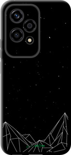 TPU чехол Черно белые абстрактные горы для Huawei Honor 200 Lite - 6437b-3728 изображение 