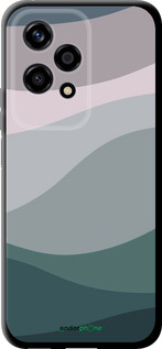 TPU чехол С фиолетовым и бирюзовым ретро-стилем и волнами для Huawei Honor 200 Lite - 6533b-3728 изображение 