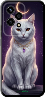TPU чехол Mystic White Cat Gothic Dark Purple Gold для Huawei Honor 200 Lite - 6805b-3728 изображение 
