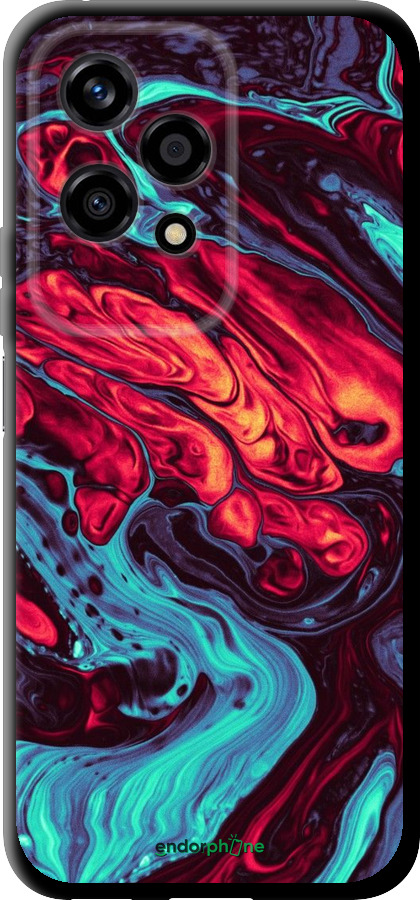 TPU чехол Синяя красная абстакция для Huawei Honor 200 Lite - 5339b-3728 изображение 