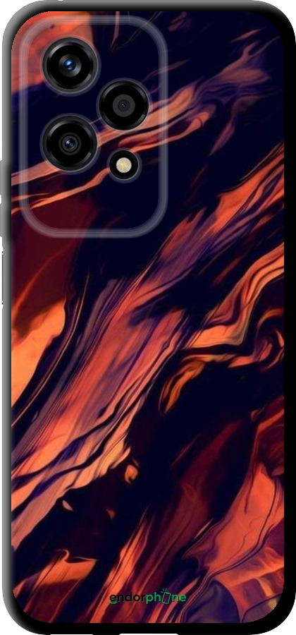 TPU чехол Черно-оранжевая абстракция для Huawei Honor 200 Lite - 5340b-3728 изображение 