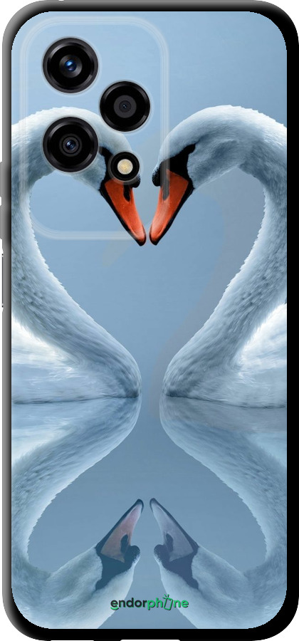 TPU чехол Лебеди для Huawei Honor 200 Lite - 6007b-3728 изображение 
