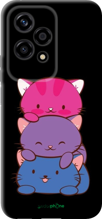 TPU чехол Милые кошки для Huawei Honor 200 Lite - 6518b-3728 изображение 