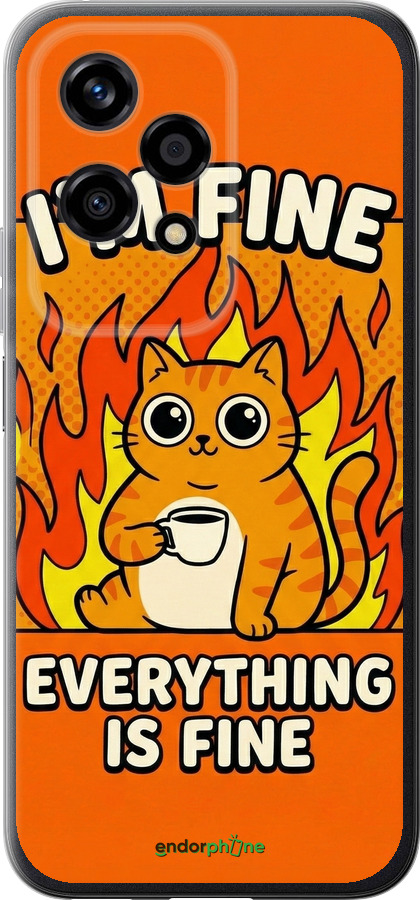 Силиконовый чехол Funny Cat для Huawei Honor 200 Lite - 6786u-3728 изображение 