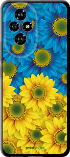 TPU чехол Жёлто-голубые цветы для Huawei Honor 200 - 1048b-3731 изображение 