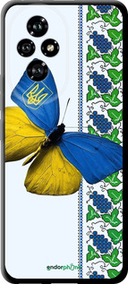 TPU чехол Желто-голубая бабочка для Huawei Honor 200 - 1054b-3731 изображение 